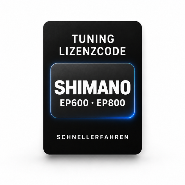 Shimano E-Bike Tuning-Lizenzcode – digitale Freischaltung von SchnellerFahren