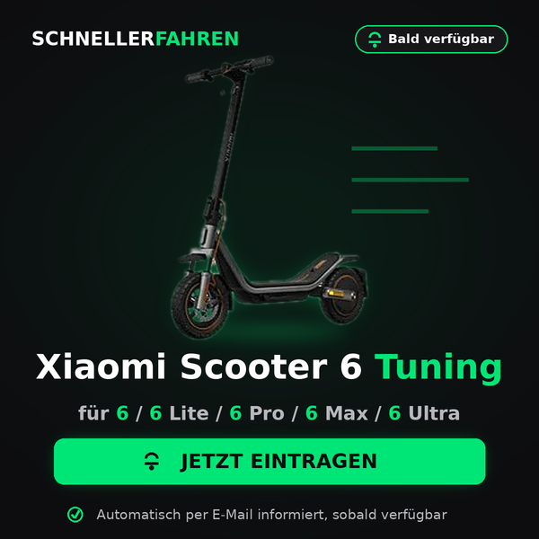 Xiaomi Electric Scooter 6 Tuning Chip – 6 / 6 Lite / 6 Pro / 6 Max / 6 Ultra | Bald verfügbar