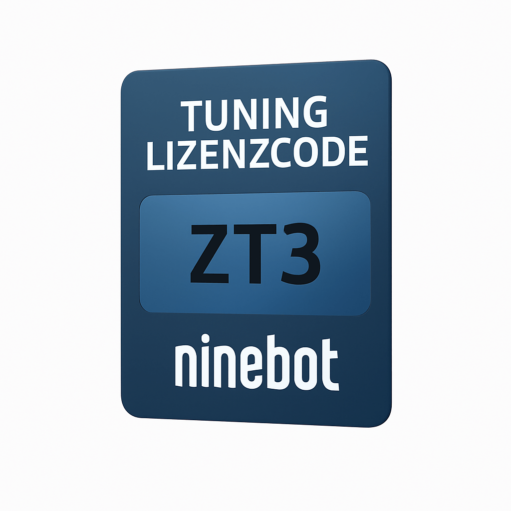 Ninebot ZT3 / ZT3E / ZT3D / ZT3 Pro Tuning License Code – Up to 40 km/h | Instant Email Delivery