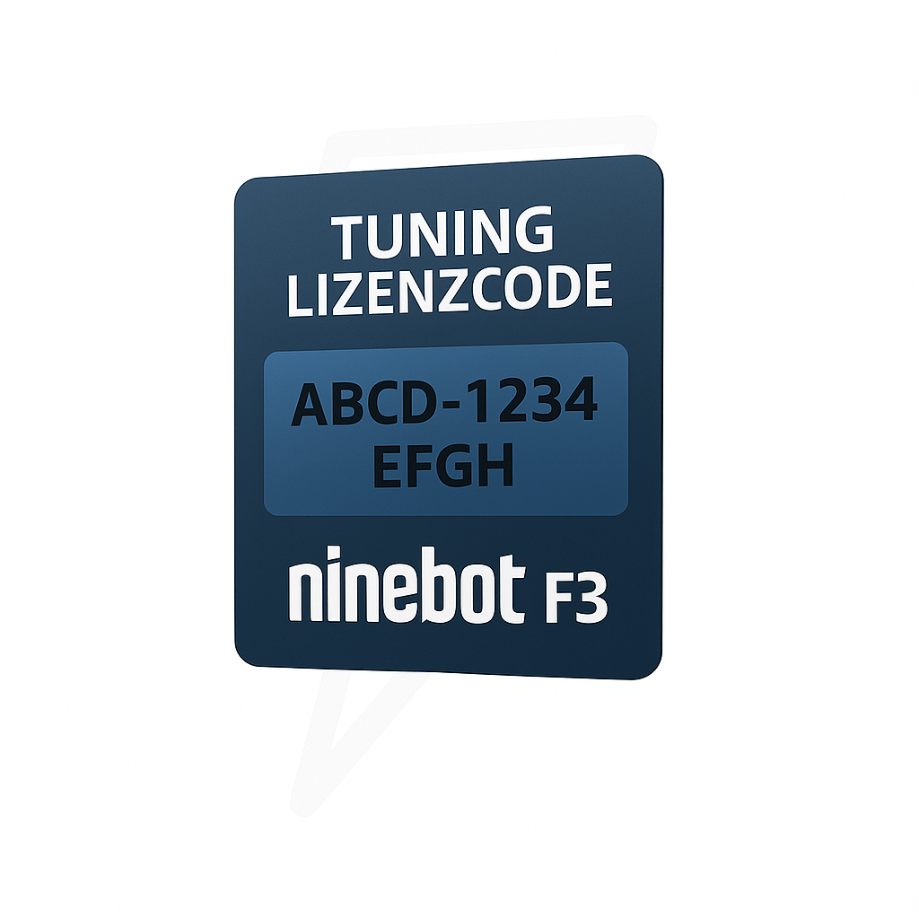 Ninebot F3 / F3E / F3D / F3 Pro Tuning License Code – Up to 35 km/h | Instant by email