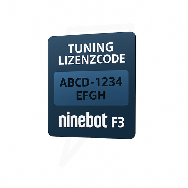 Ninebot F3 / F3E / F3D / F3 Pro Tuning License Code – Up to 35 km/h | Instant by email