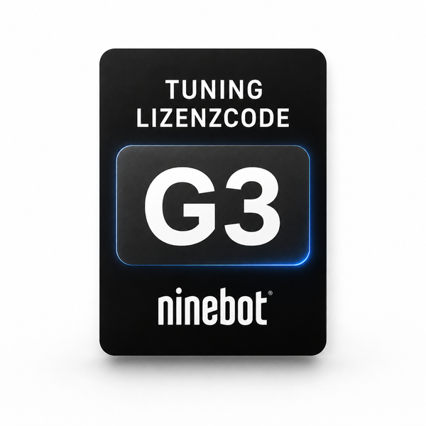 Ninebot G3 / G3E / G3D / G3 Max Tuning Lizenzcode – Bis zu 45 km/h | Sofort per E-Mail