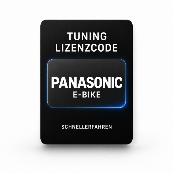 Panasonic E-Bike Tuning-Lizenzcode – digitale Freischaltung von SchnellerFahren